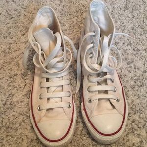 White Hightop Converse